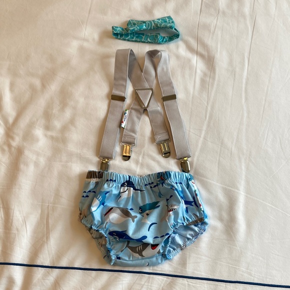 Handcrafted First Birthday/ Cake Smash Outfit - Picture 1 of 5